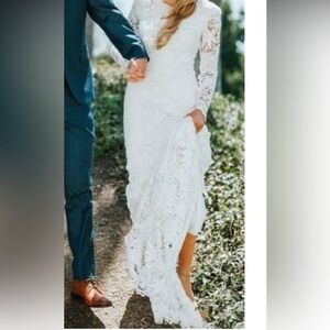 White Lace Wedding Dress